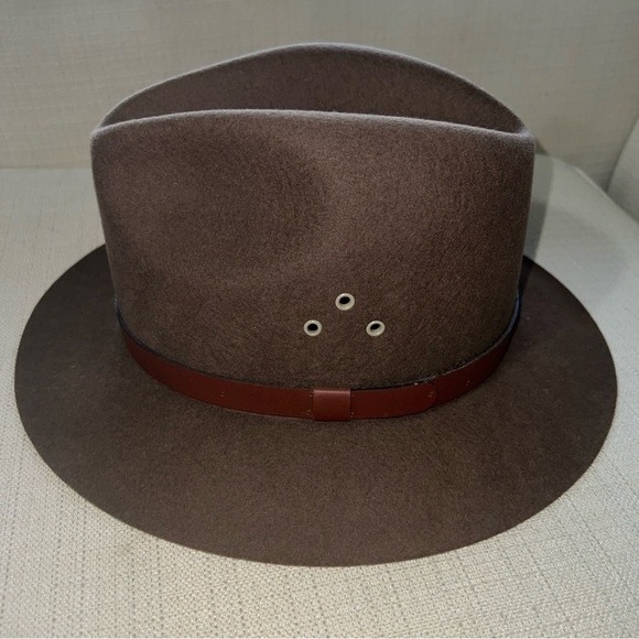 Country Gentleman 100% Wool Wide Brim Fedora Size Large - Picture 2 of 8